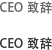 CEO 致辞